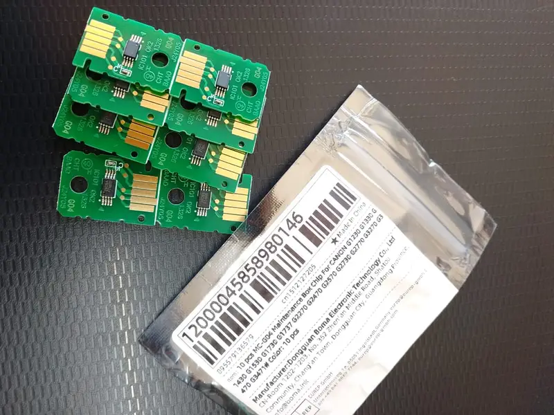 Canon MC-G02, MC-G04 Maintenance Catridge Chip